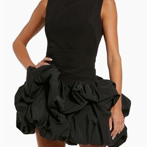 Mac Duggal Mini Cocktail Dress with Taffeta Bubble Hem NWT